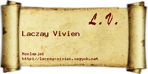 Laczay Vivien névjegykártya