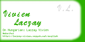 vivien laczay business card